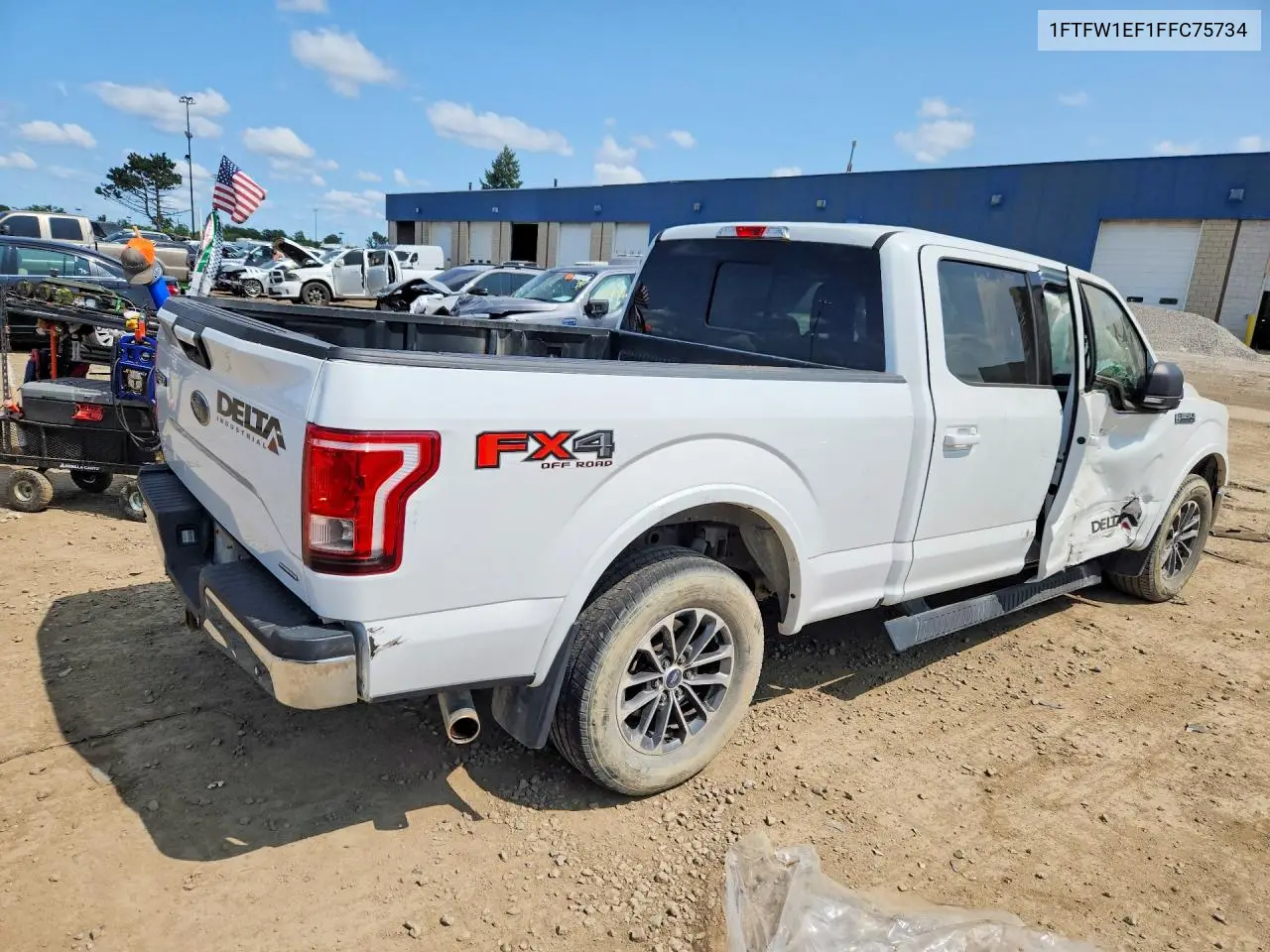 2015 Ford F150 Supercrew VIN: 1FTFW1EF1FFC75734 Lot: 61385956