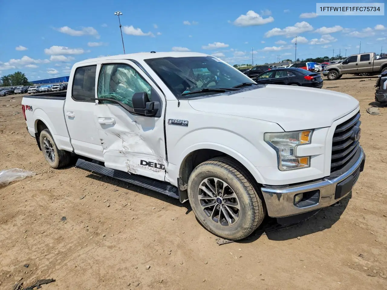 2015 Ford F150 Supercrew VIN: 1FTFW1EF1FFC75734 Lot: 61385956