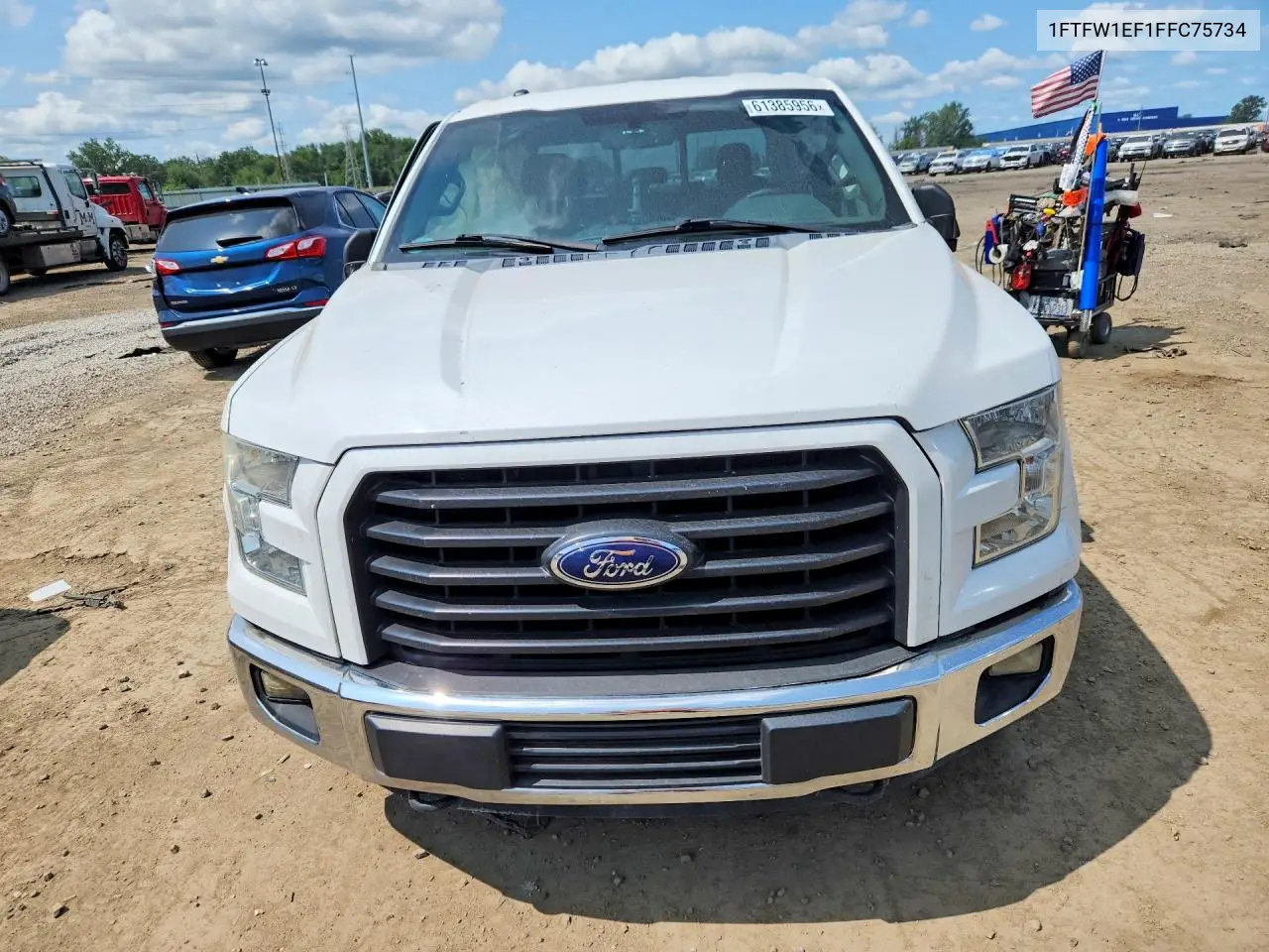 2015 Ford F150 Supercrew VIN: 1FTFW1EF1FFC75734 Lot: 61385956
