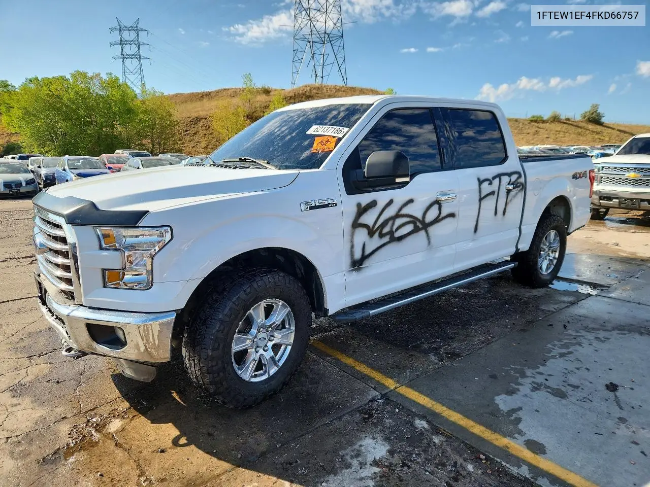 2015 Ford F150 Supercrew VIN: 1FTEW1EF4FKD66757 Lot: 62137186