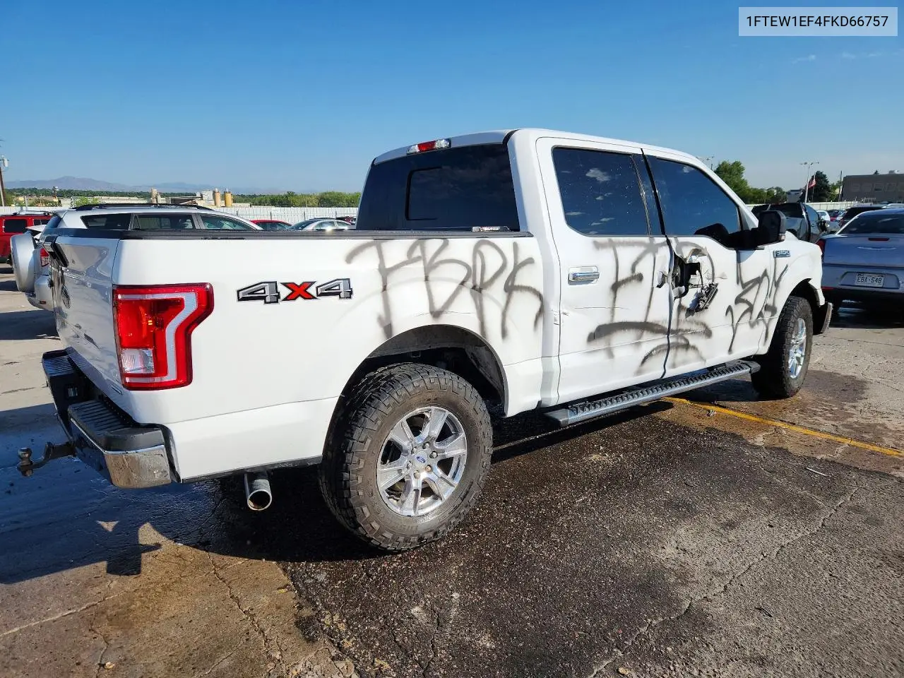 2015 Ford F150 Supercrew VIN: 1FTEW1EF4FKD66757 Lot: 62137186