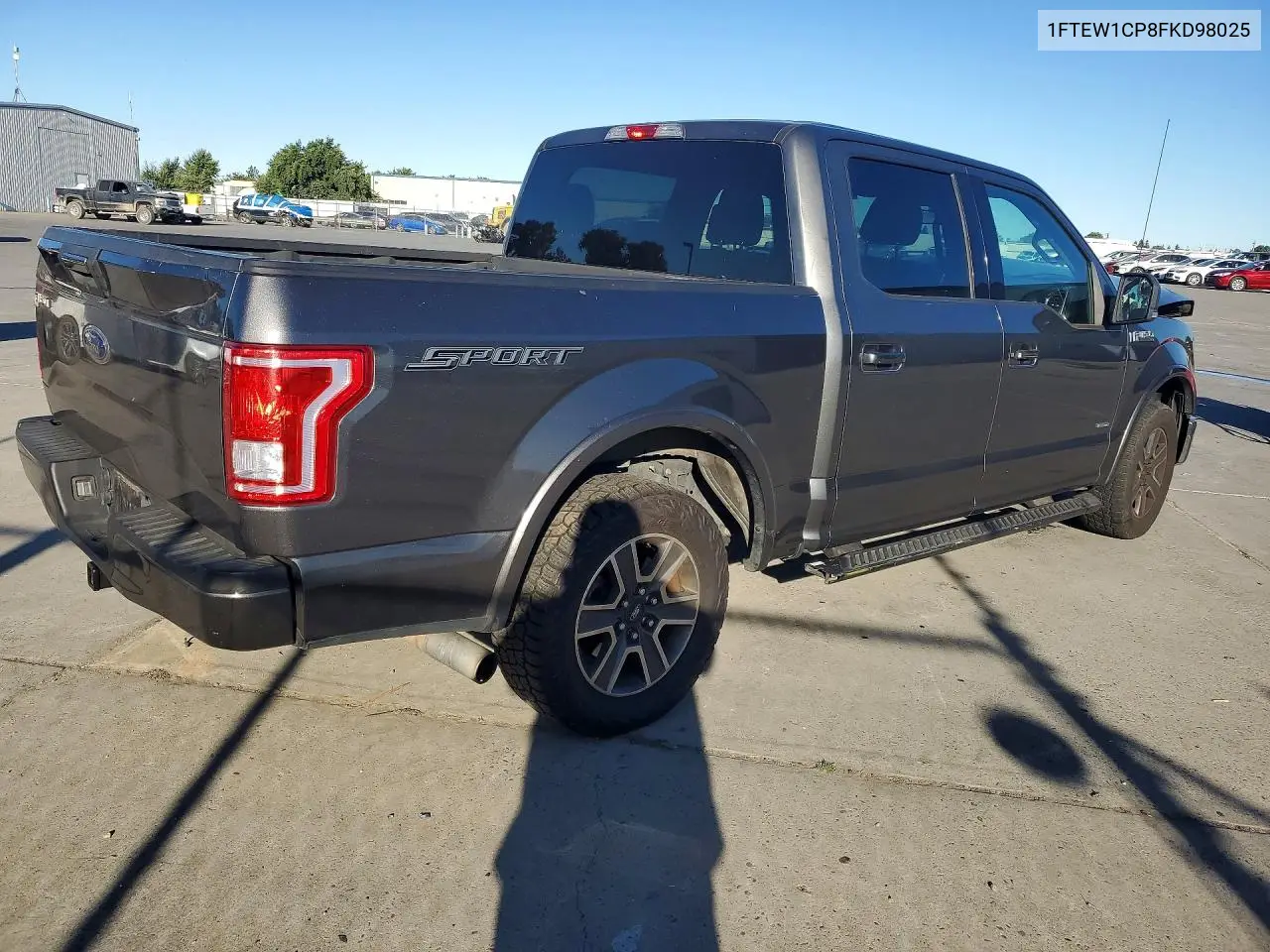 2015 Ford F150 Supercrew VIN: 1FTEW1CP8FKD98025 Lot: 62295766