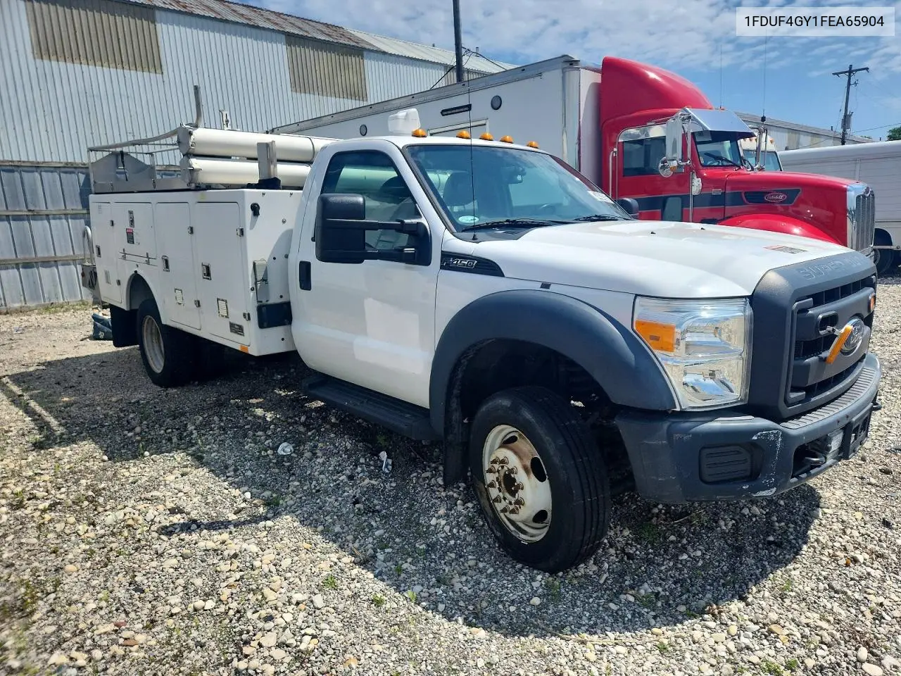 2015 Ford F450 Super Duty Bucket Truck VIN: 1FDUF4GY1FEA65904 Lot: 74434385