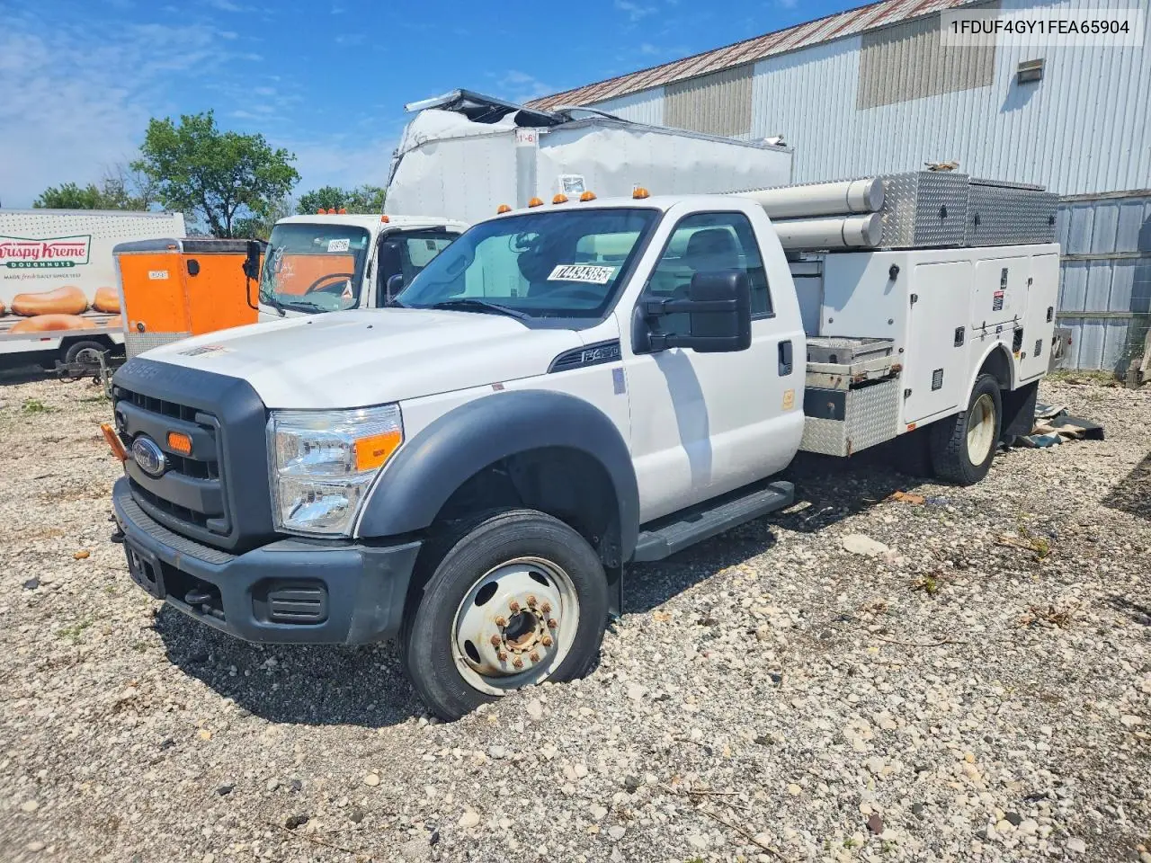 2015 Ford F450 Super Duty Bucket Truck VIN: 1FDUF4GY1FEA65904 Lot: 74434385