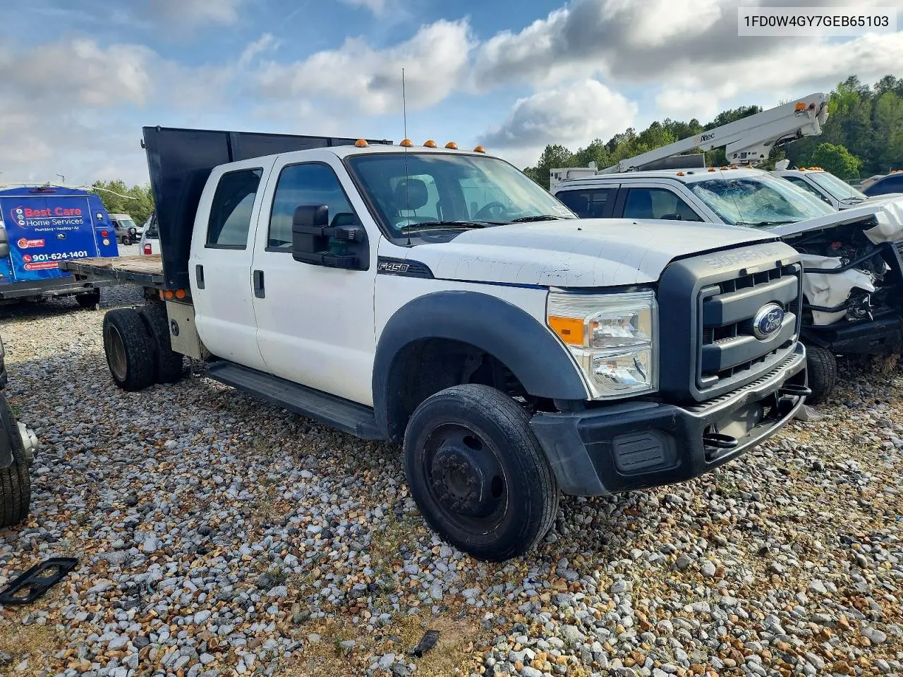 2016 Ford F450 Super Duty Flatbed Truck VIN: 1FD0W4GY7GEB65103 Lot: 46871736