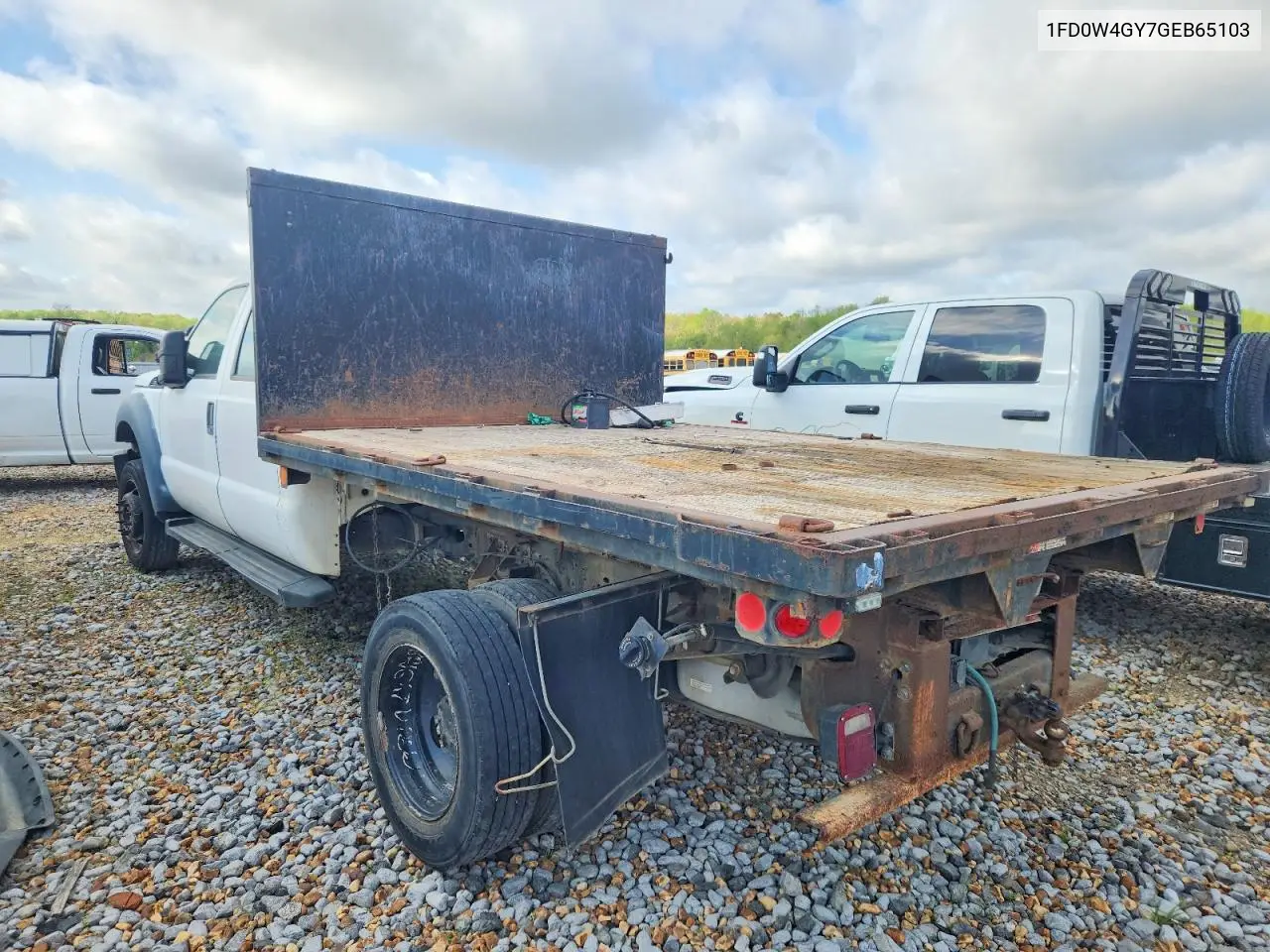 2016 Ford F450 Super Duty Flatbed Truck VIN: 1FD0W4GY7GEB65103 Lot: 46871736
