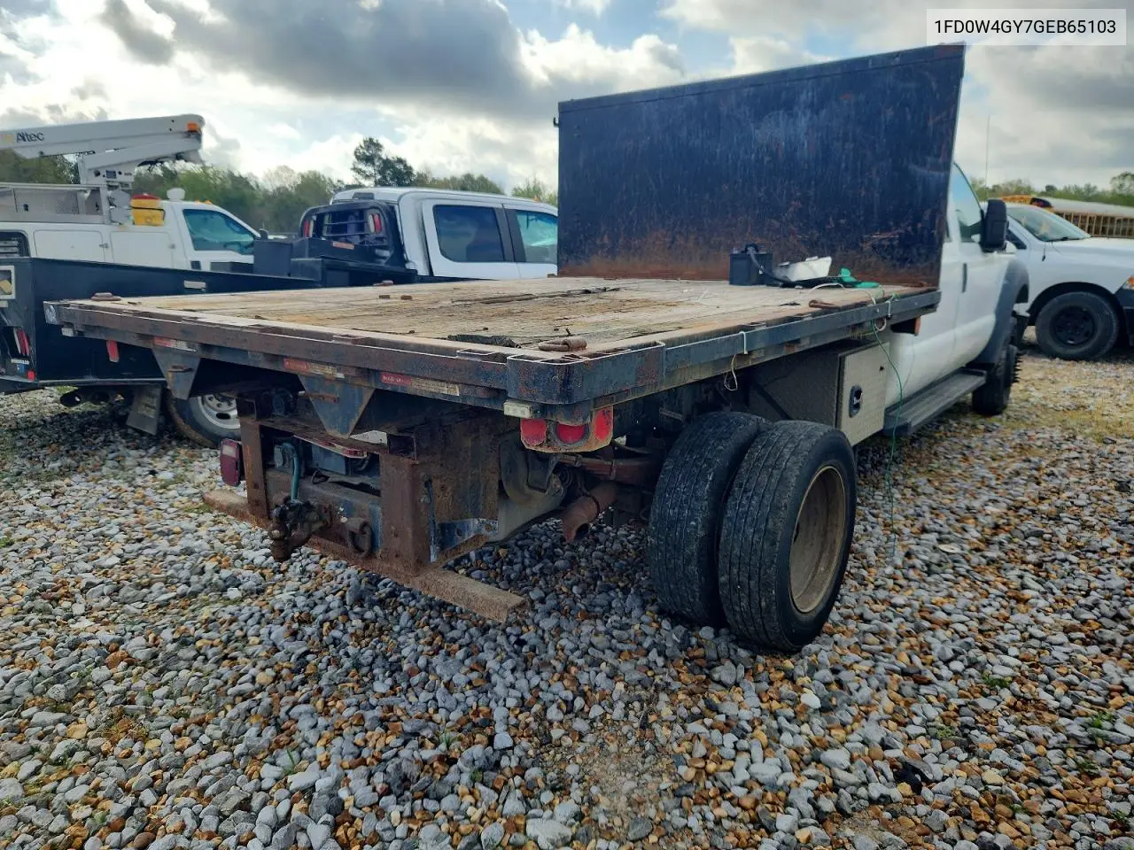 2016 Ford F450 Super Duty Flatbed Truck VIN: 1FD0W4GY7GEB65103 Lot: 46871736