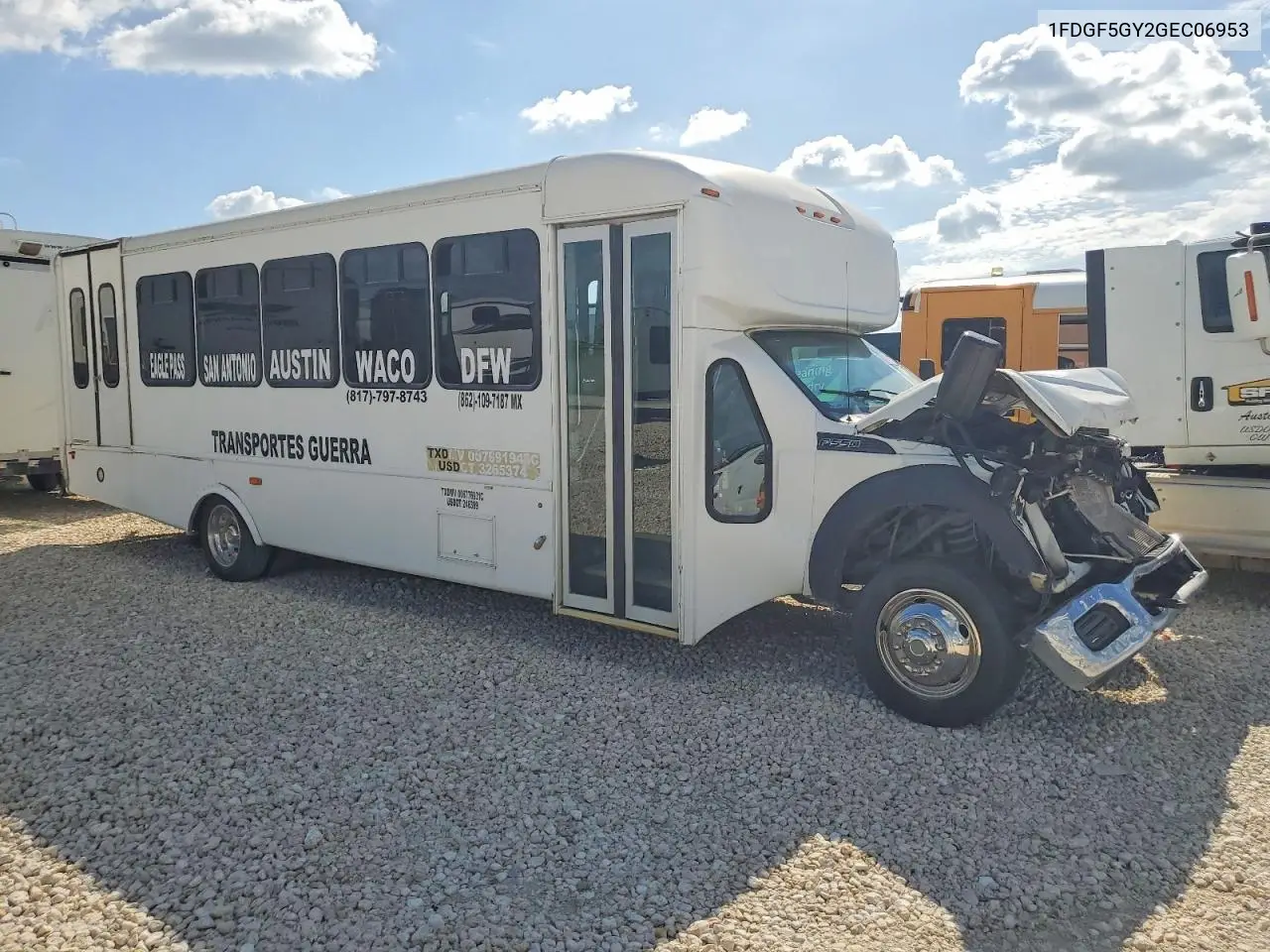 2016 Ford F550 Super - Transit Bus VIN: 1FDGF5GY2GEC06953 Lot: 53234576