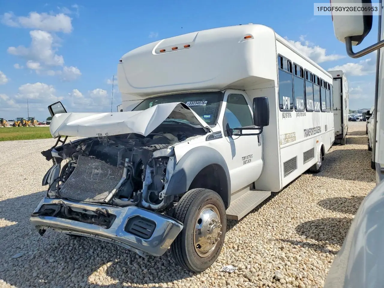 2016 Ford F550 Super - Transit Bus VIN: 1FDGF5GY2GEC06953 Lot: 53234576