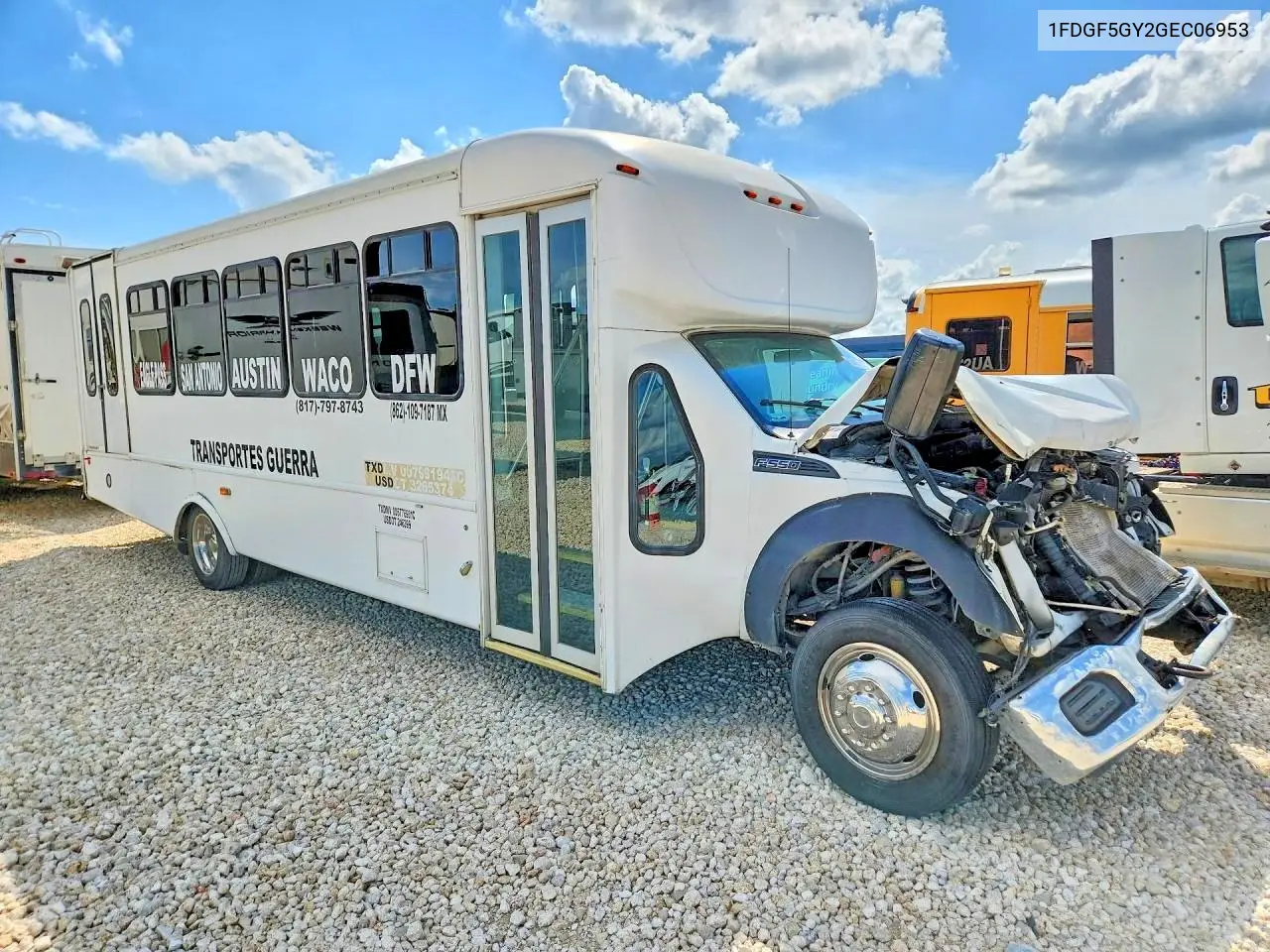2016 Ford F550 Super - Transit Bus VIN: 1FDGF5GY2GEC06953 Lot: 53234576