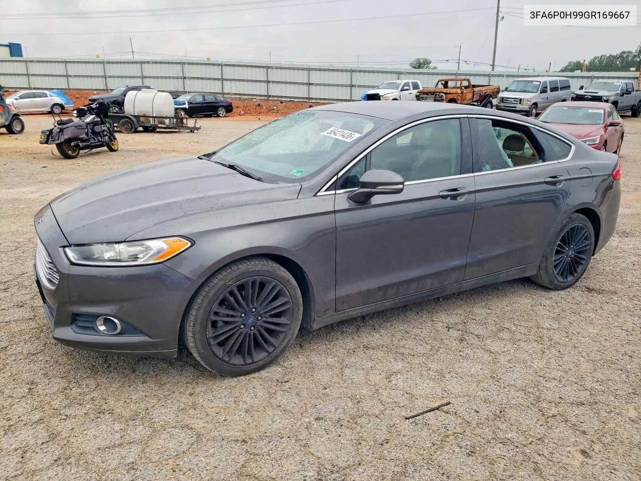 2016 Ford Fusion Se VIN: 3FA6P0H99GR169667 Lot: 56421436