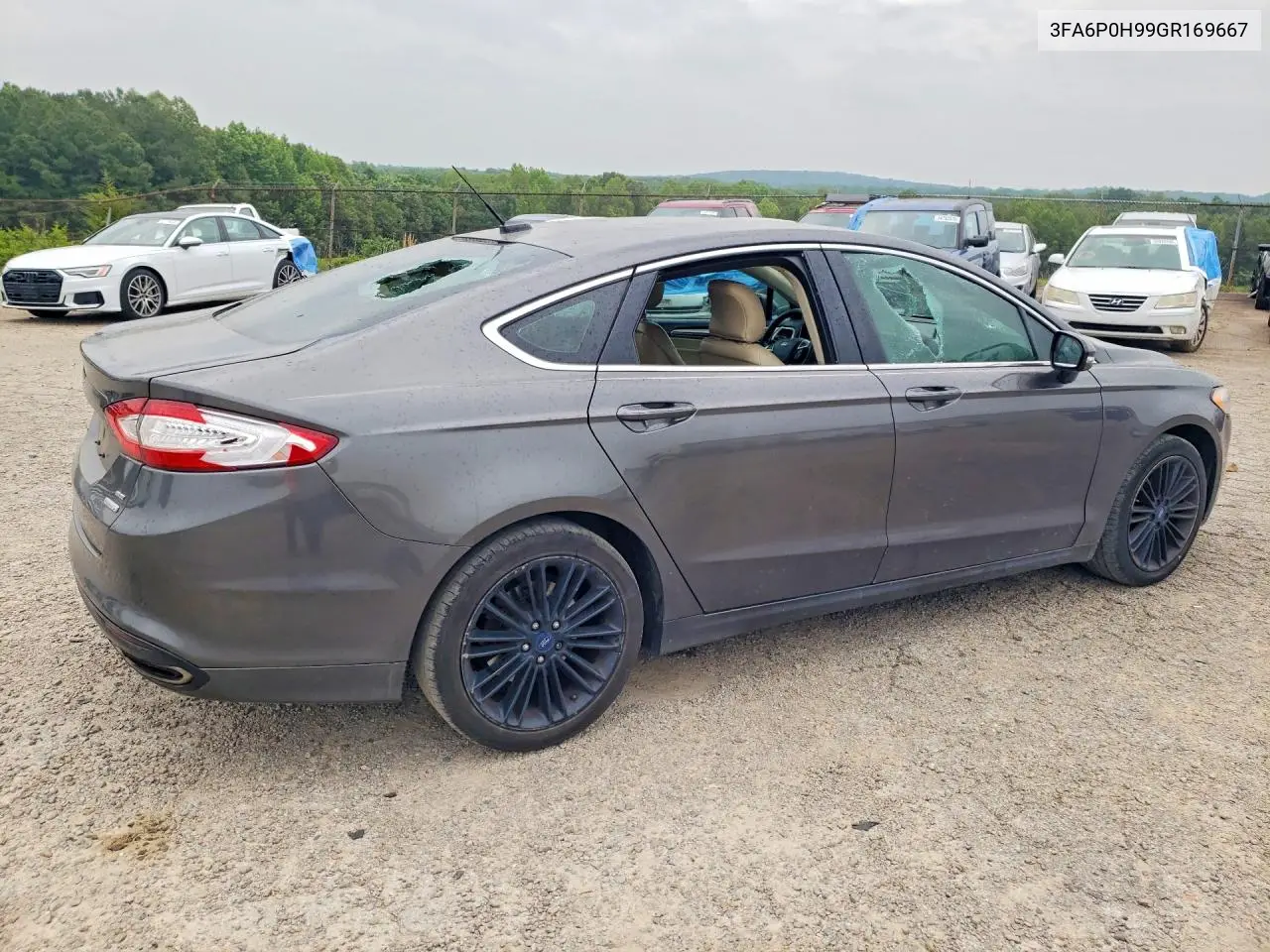 2016 Ford Fusion Se VIN: 3FA6P0H99GR169667 Lot: 56421436