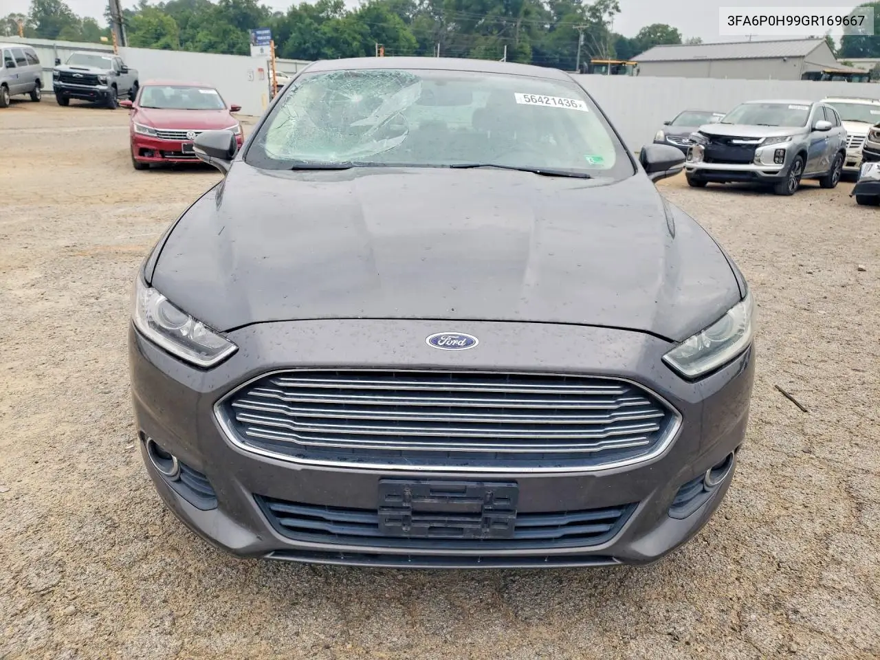 2016 Ford Fusion Se VIN: 3FA6P0H99GR169667 Lot: 56421436