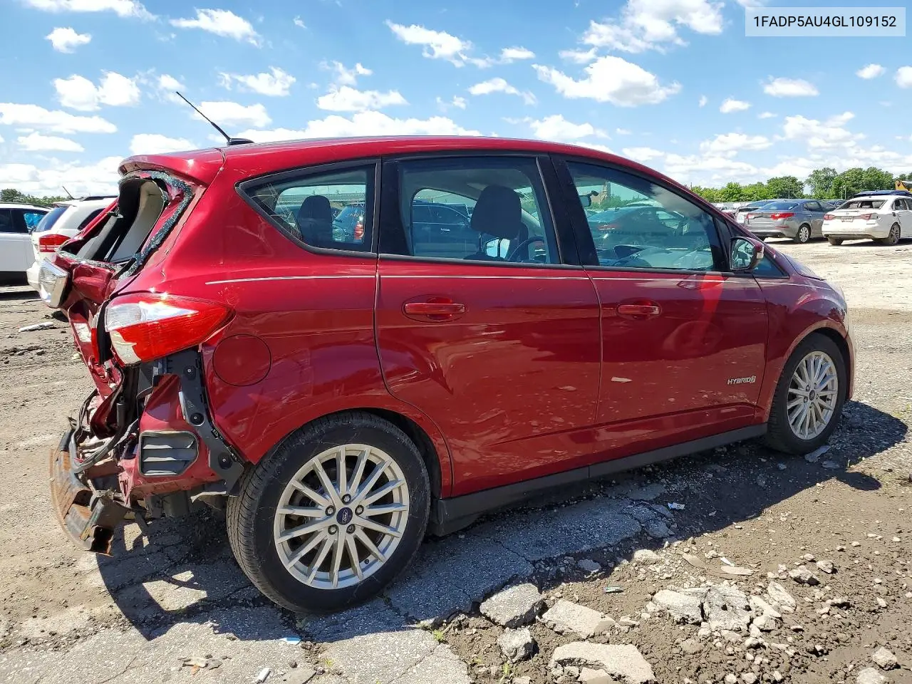 2016 Ford Cmax VIN: 1FADP5AU4GL109152 Lot: 56829016