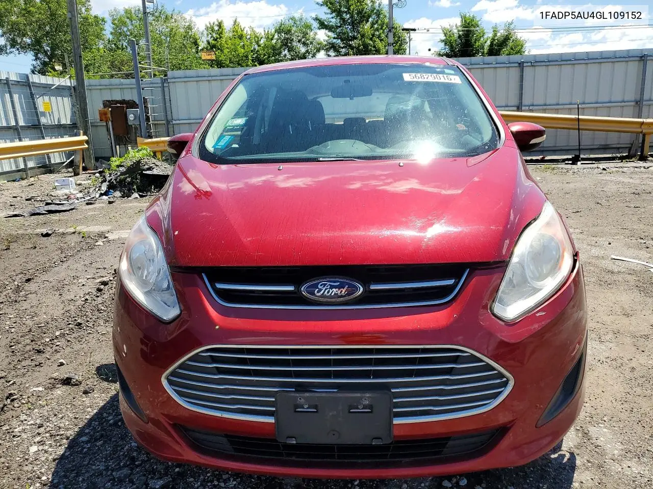 2016 Ford Cmax VIN: 1FADP5AU4GL109152 Lot: 56829016