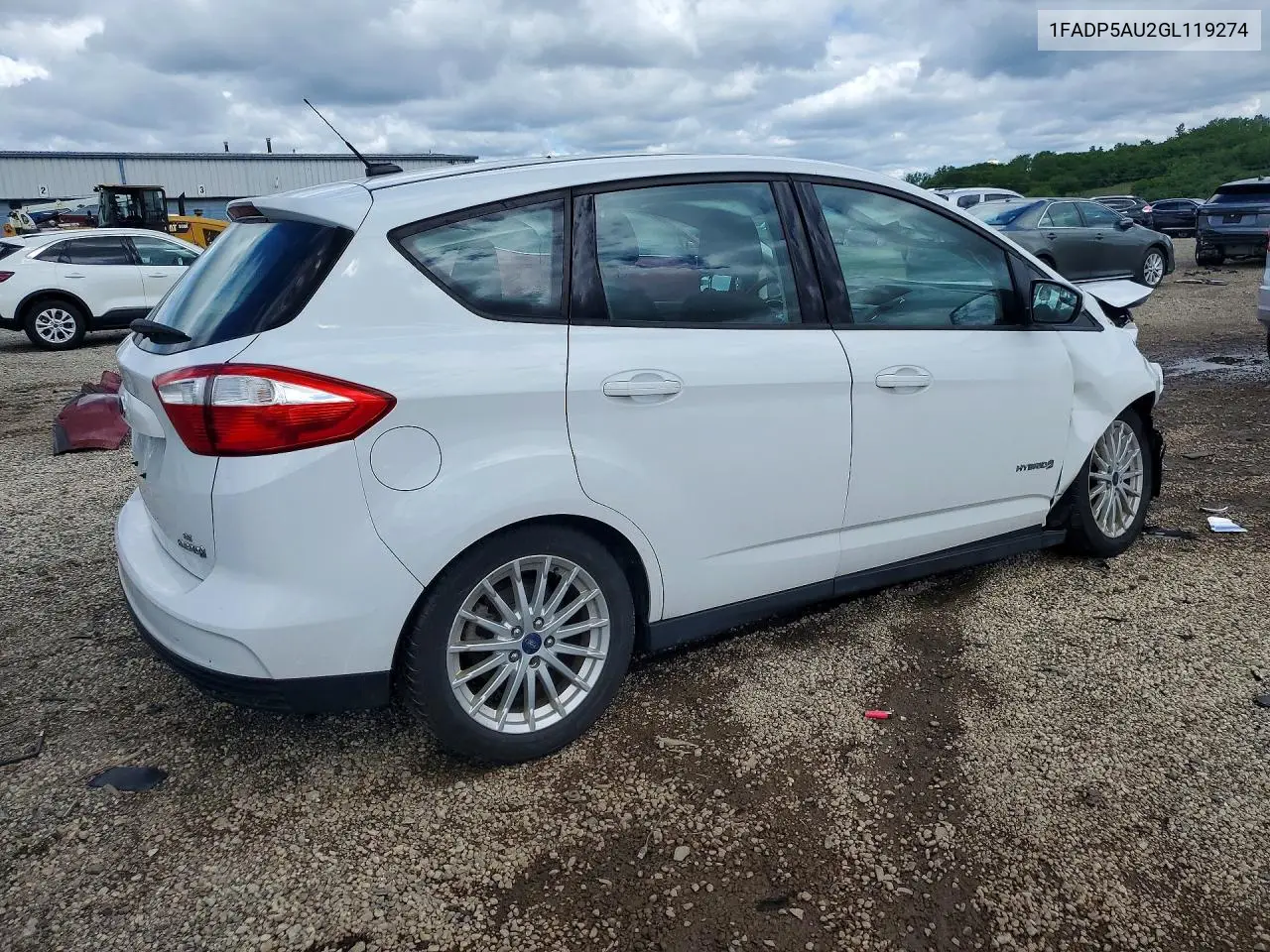 2016 Ford C-Max Se VIN: 1FADP5AU2GL119274 Lot: 57859076