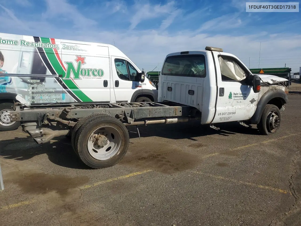 2016 Ford F450 Super Duty VIN: 1FDUF4GT3GED17318 Lot: 58098266