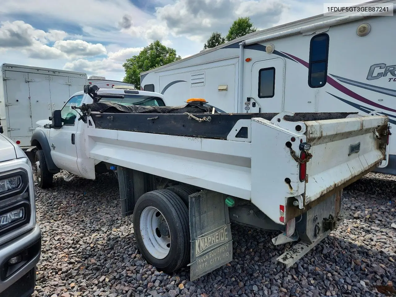 2016 Ford F550 Super Duty Dump Truck VIN: 1FDUF5GT3GEB87241 Lot: 58295036