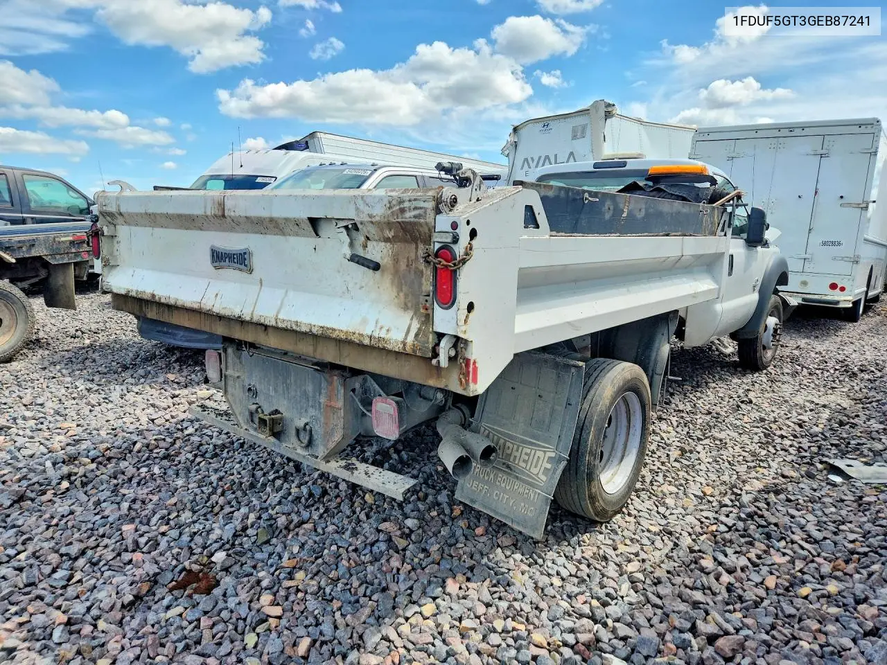 2016 Ford F550 Super Duty Dump Truck VIN: 1FDUF5GT3GEB87241 Lot: 58295036