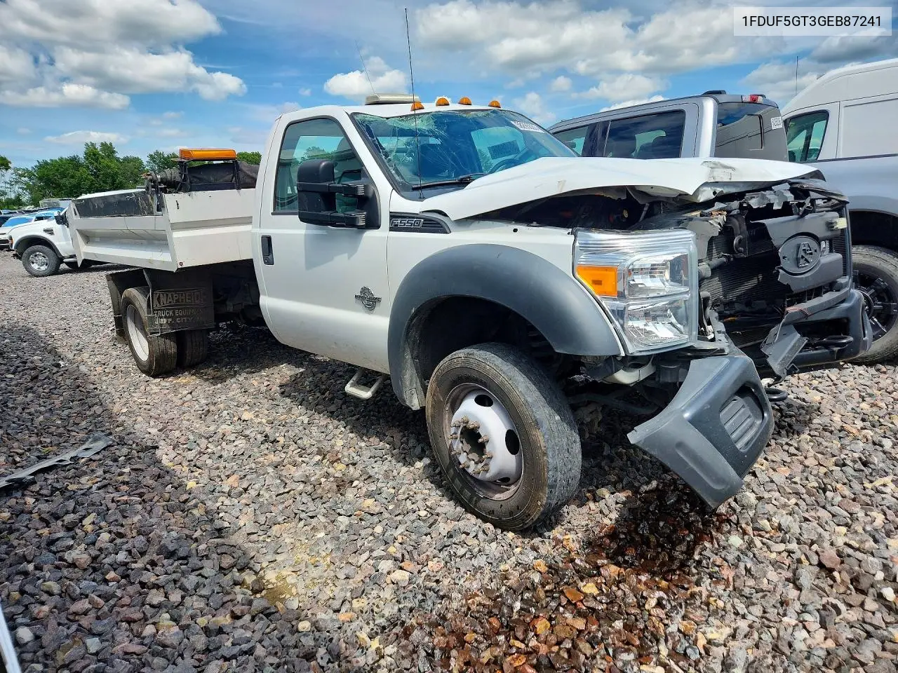 2016 Ford F550 Super Duty Dump Truck VIN: 1FDUF5GT3GEB87241 Lot: 58295036