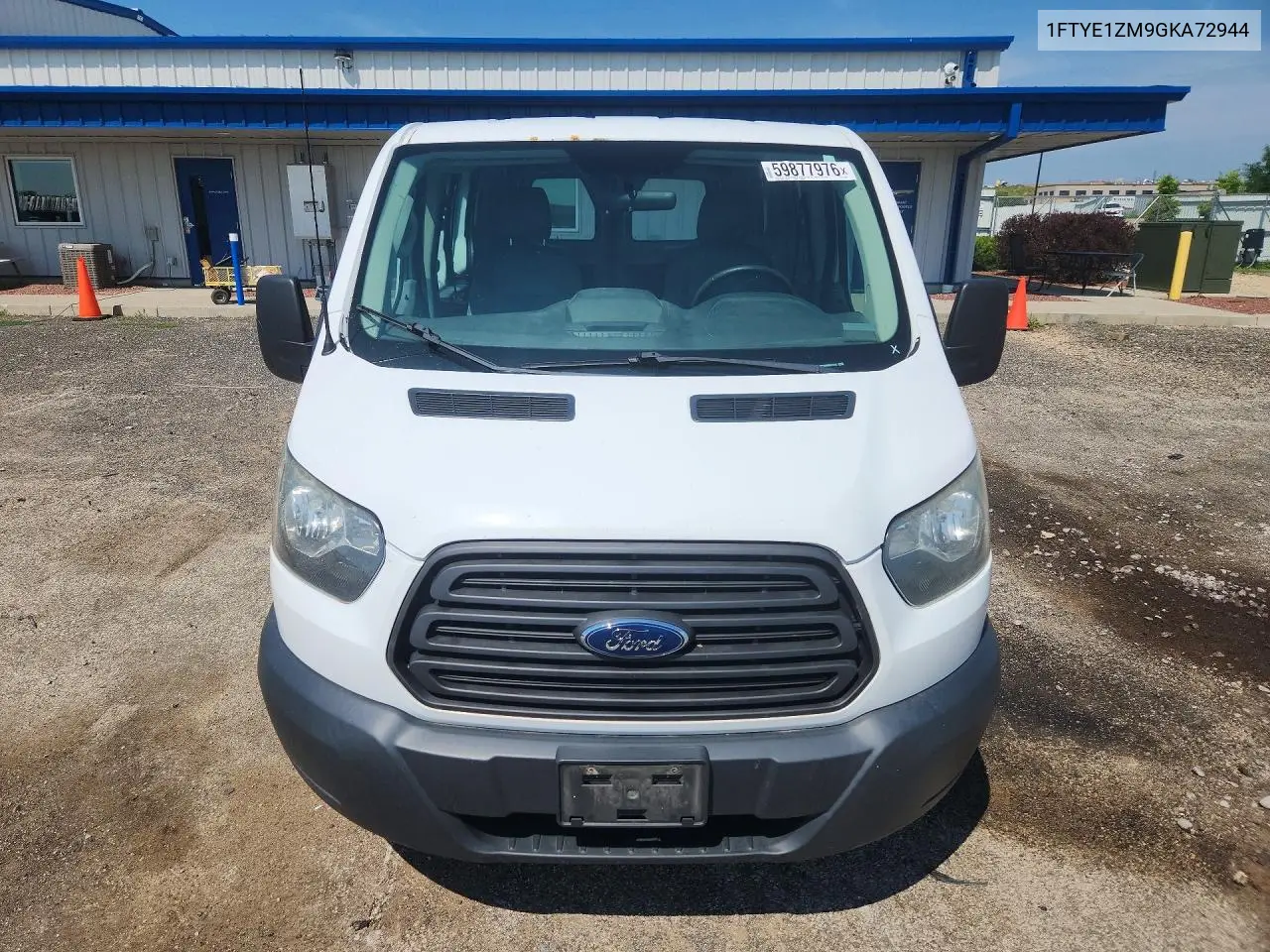 2016 Ford Transit T-150 Delivery Van VIN: 1FTYE1ZM9GKA72944 Lot: 59877976