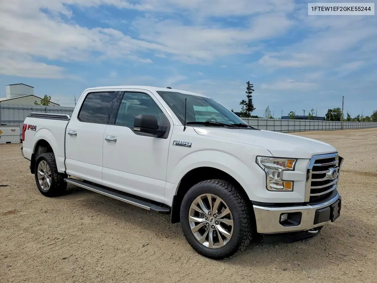 2016 Ford F150 Supercrew VIN: 1FTEW1EF2GKE55244 Lot: 61810706
