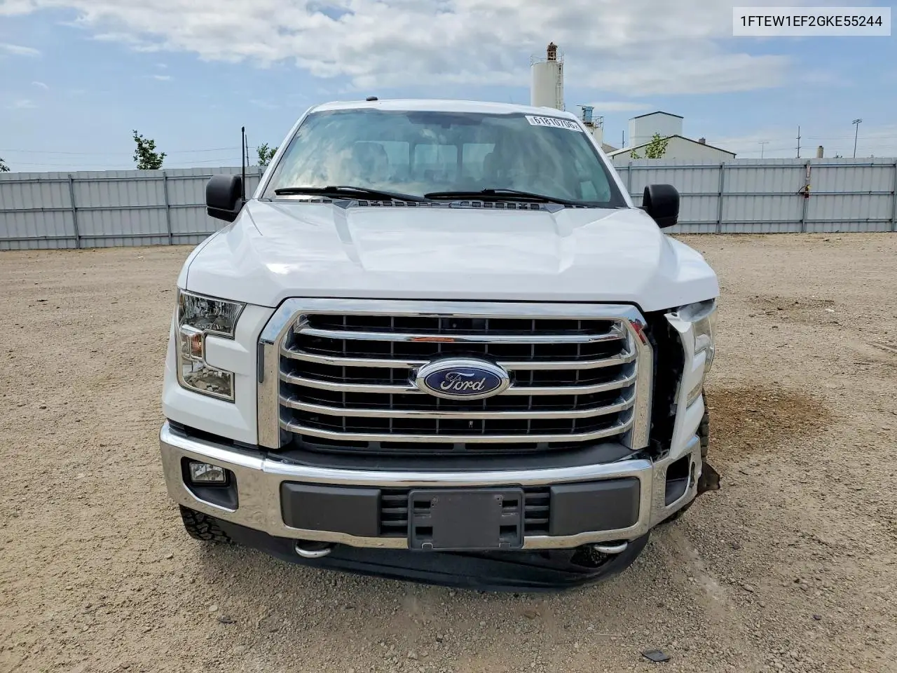 2016 Ford F150 Supercrew VIN: 1FTEW1EF2GKE55244 Lot: 61810706