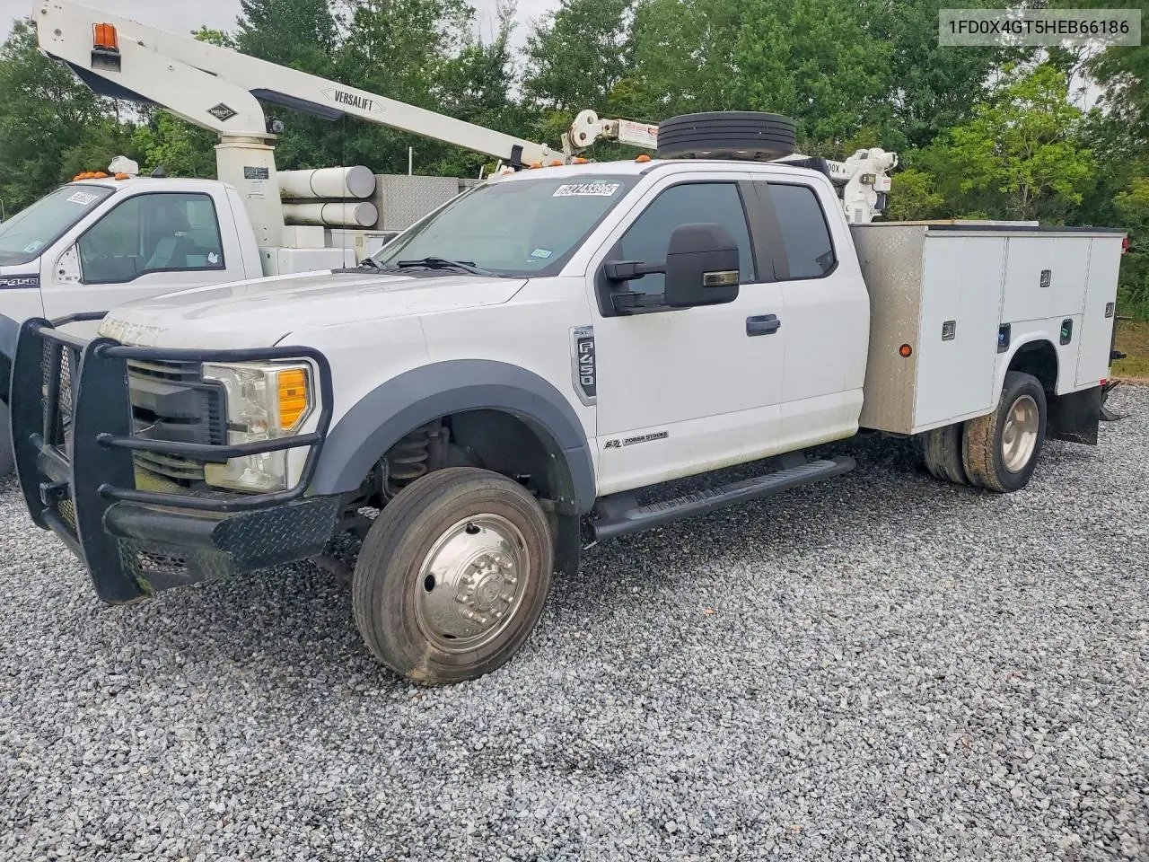 2017 Ford F450 Super Duty VIN: 1FD0X4GT5HEB66186 Lot: 52743396