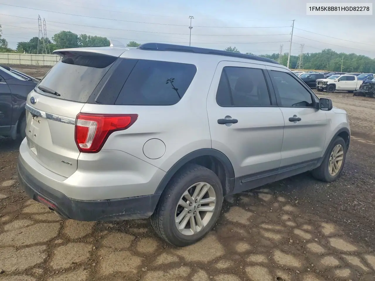 2017 Ford Explorer 4 VIN: 1FM5K8B81HGD82278 Lot: 54122006