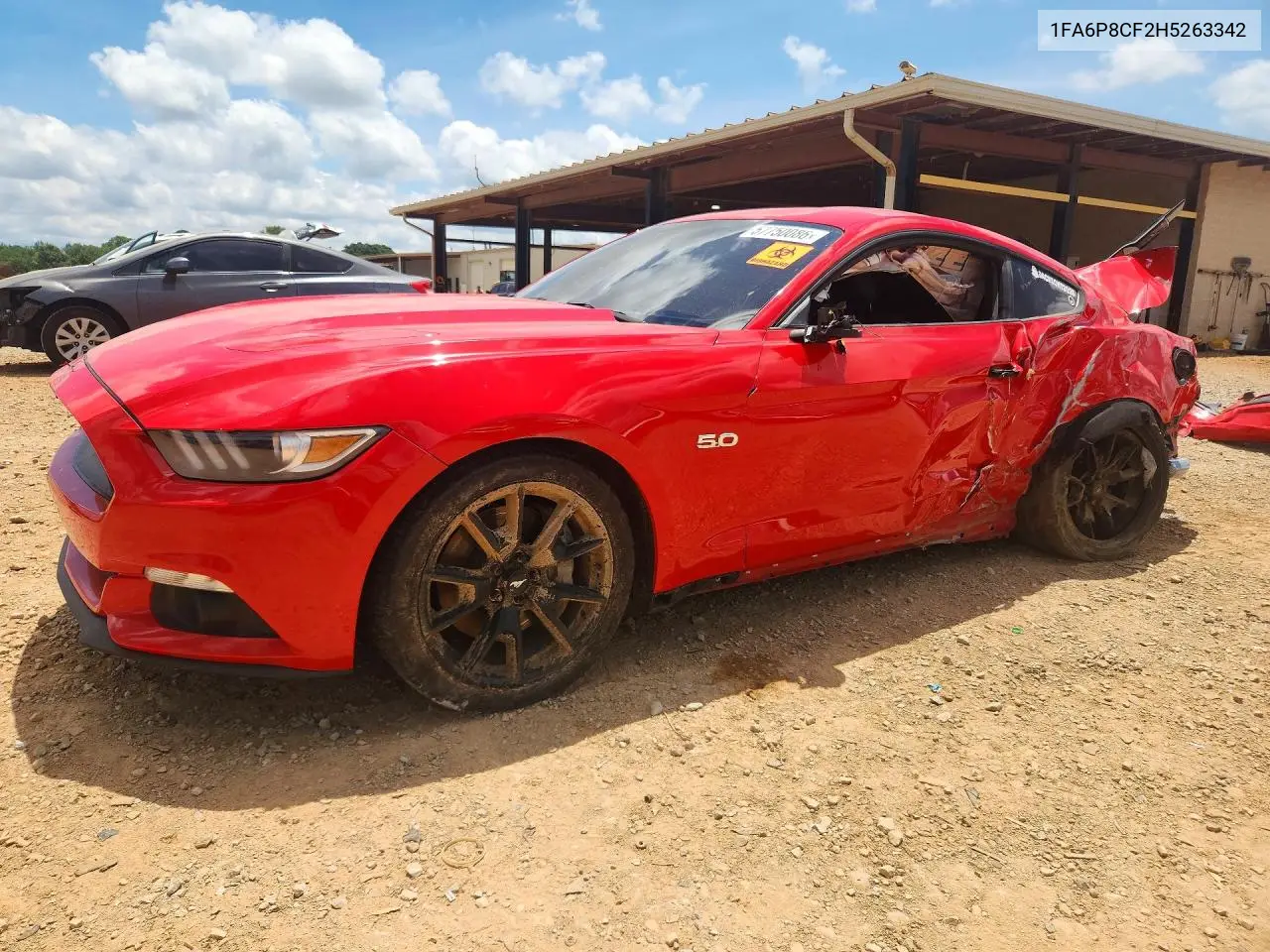 2017 Ford Mustang Gt VIN: 1FA6P8CF2H5263342 Lot: 57750086
