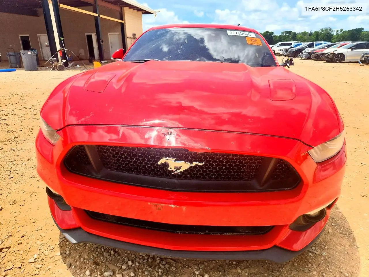 2017 Ford Mustang Gt VIN: 1FA6P8CF2H5263342 Lot: 57750086