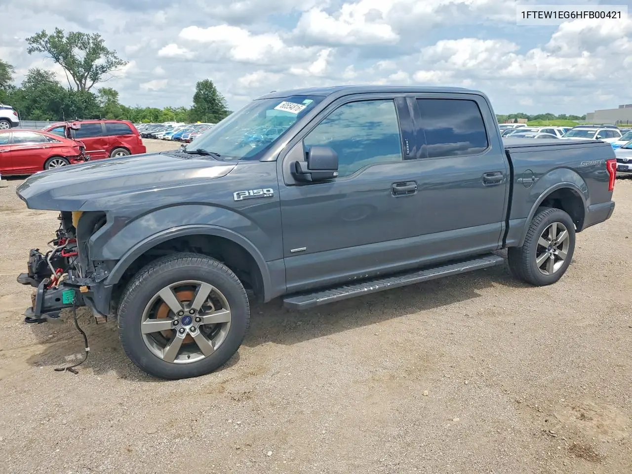 2017 Ford F150 Supercrew VIN: 1FTEW1EG6HFB00421 Lot: 60554816