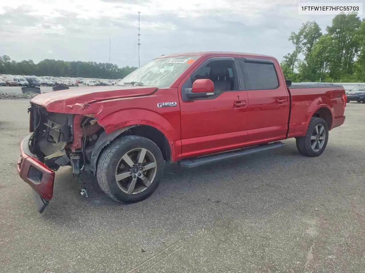 2017 Ford F150 Supercrew VIN: 1FTFW1EF7HFC55703 Lot: 62334646