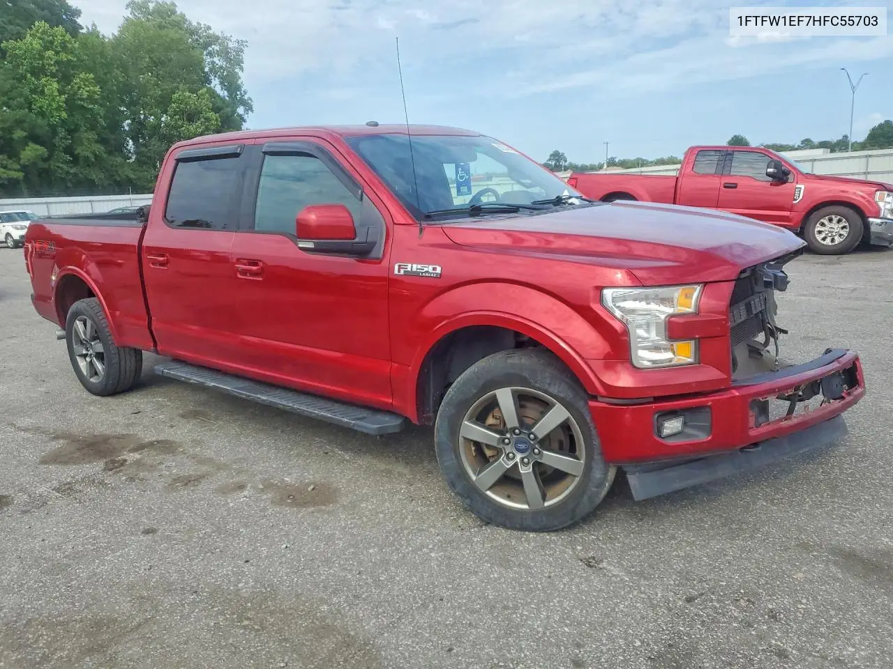 2017 Ford F150 Supercrew VIN: 1FTFW1EF7HFC55703 Lot: 62334646