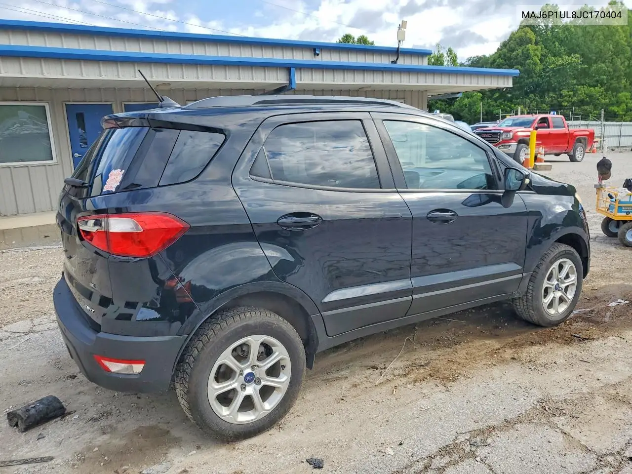 2018 Ford Ecosport Se VIN: MAJ6P1UL8JC170404 Lot: 56786166