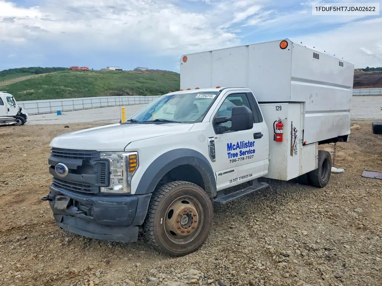 2018 Ford F550 VIN: 1FDUF5HT7JDA02622 Lot: 57394316