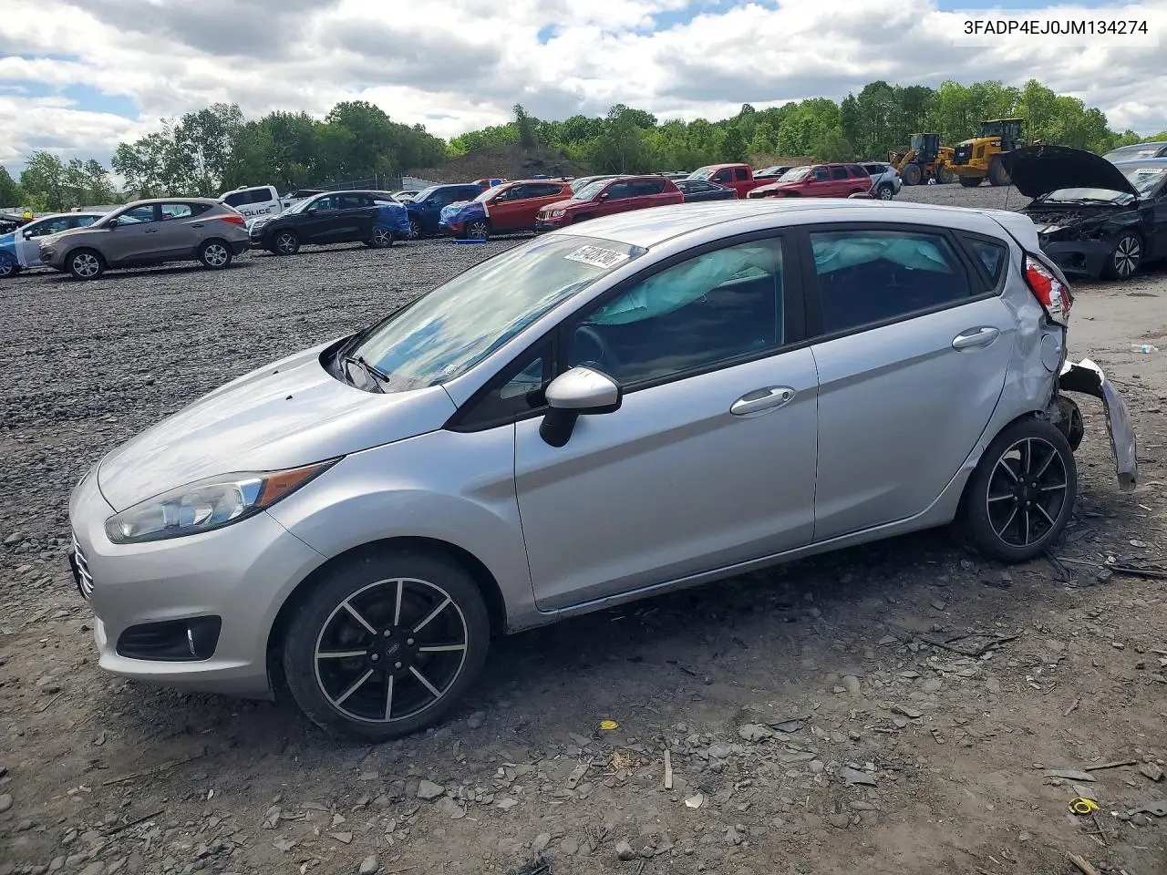 2018 Ford Fiesta Se VIN: 3FADP4EJ0JM134274 Lot: 57428796