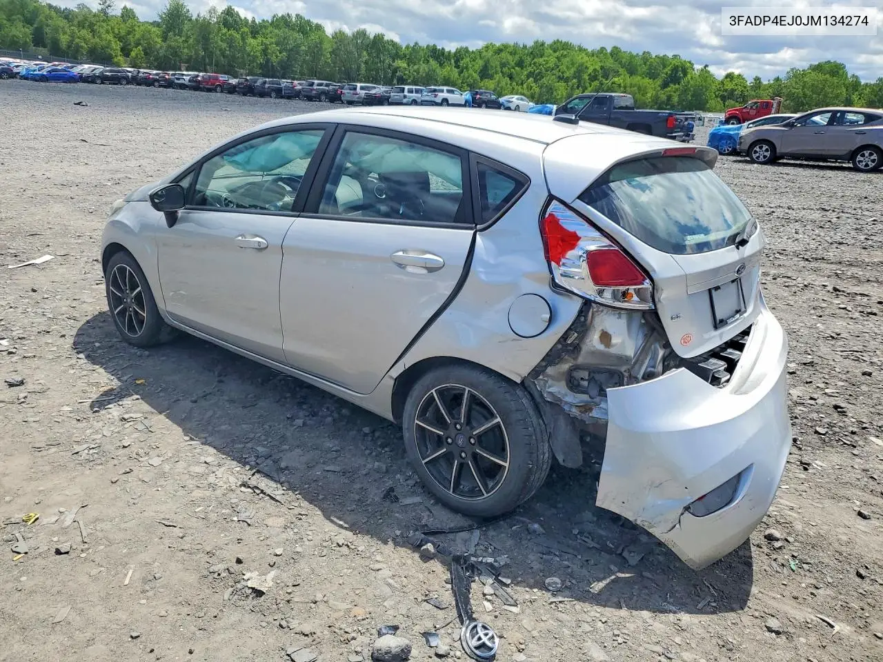 2018 Ford Fiesta Se VIN: 3FADP4EJ0JM134274 Lot: 57428796