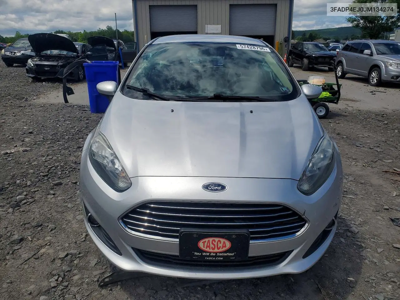 2018 Ford Fiesta Se VIN: 3FADP4EJ0JM134274 Lot: 57428796