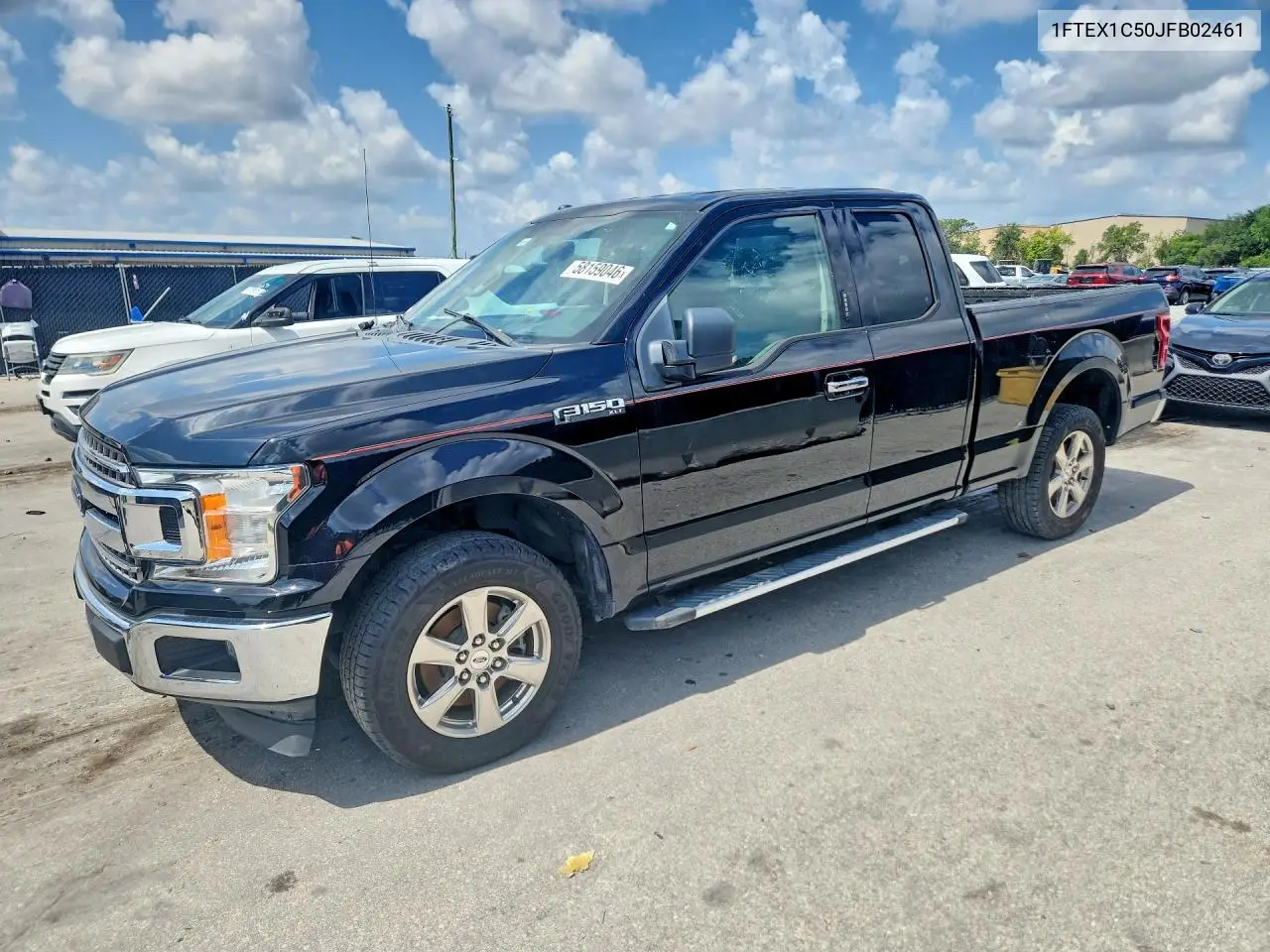 2018 Ford F150 Super Cab VIN: 1FTEX1C50JFB02461 Lot: 58159046