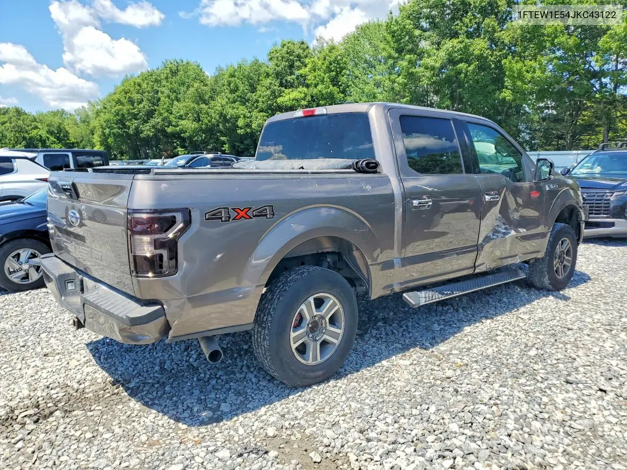 2018 Ford F150 Supercrew VIN: 1FTEW1E54JKC43122 Lot: 58414456