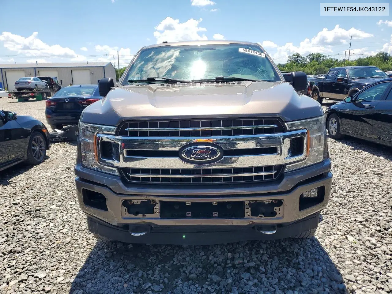 2018 Ford F150 Supercrew VIN: 1FTEW1E54JKC43122 Lot: 58414456