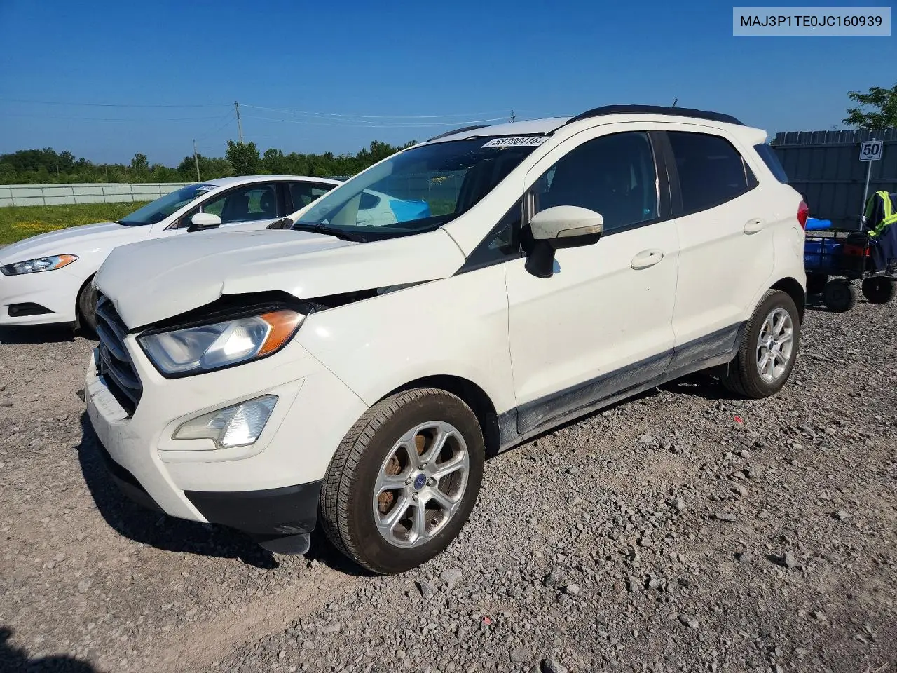 2018 Ford Ecosport Se VIN: MAJ3P1TE0JC160939 Lot: 58700416