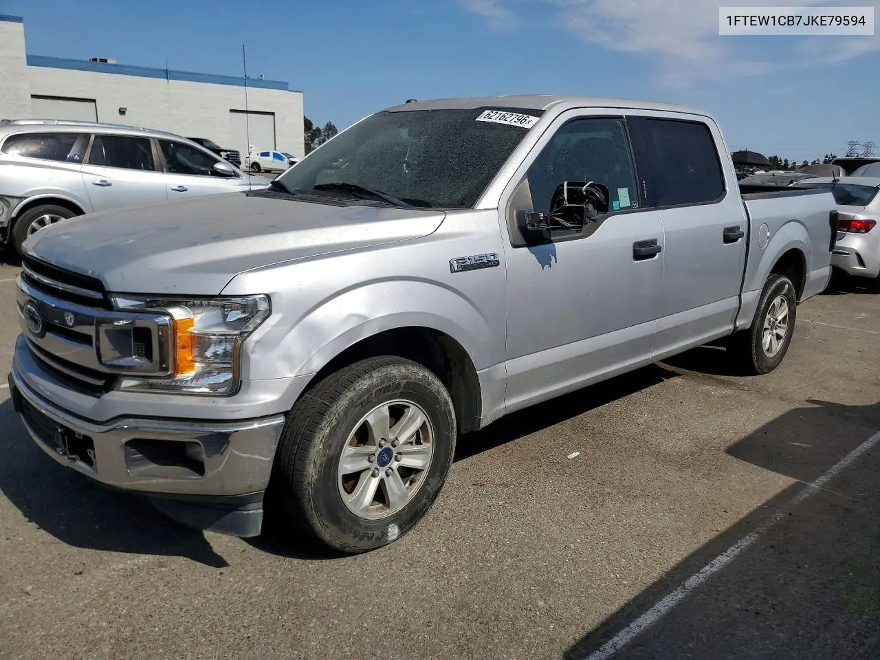 2018 Ford F150 Supercrew VIN: 1FTEW1CB7JKE79594 Lot: 62162796