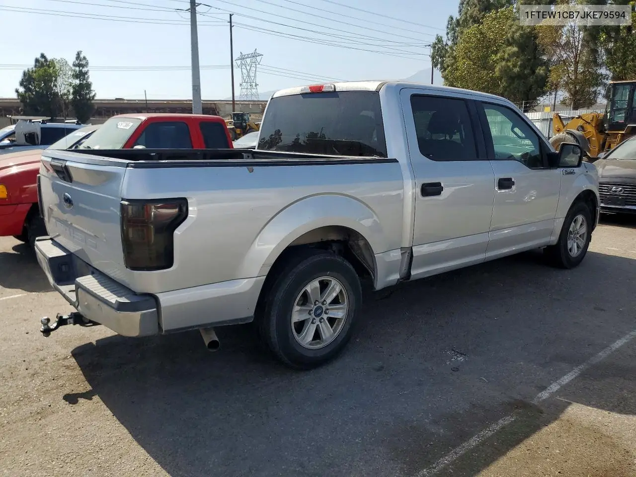 2018 Ford F150 Supercrew VIN: 1FTEW1CB7JKE79594 Lot: 62162796