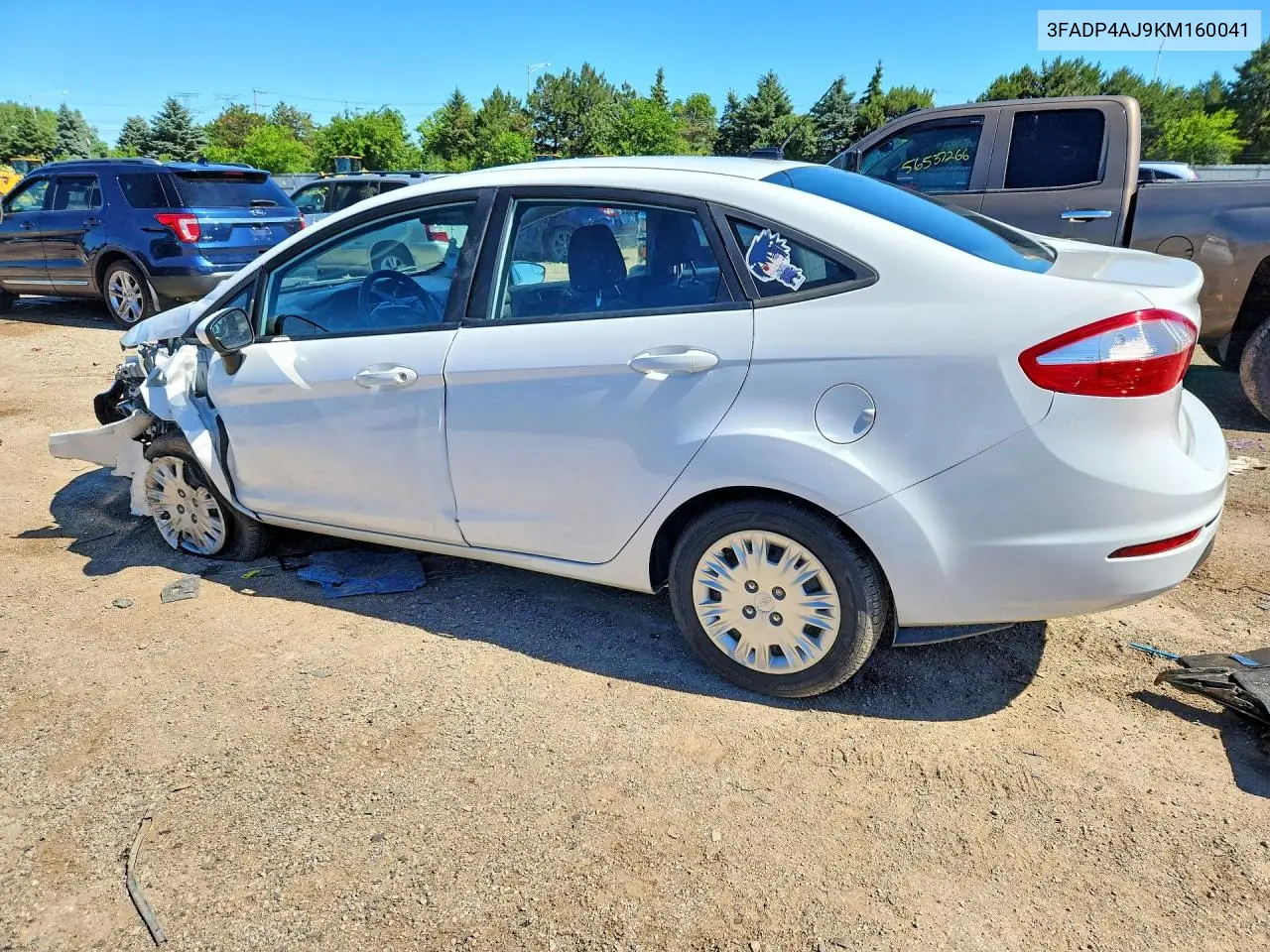 2019 Ford Fiesta S VIN: 3FADP4AJ9KM160041 Lot: 56835476