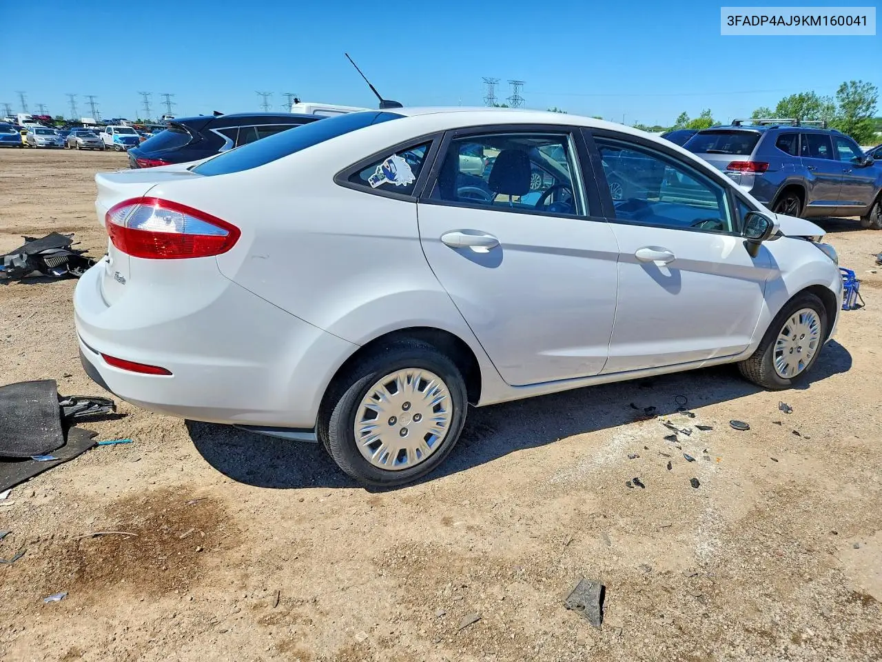 2019 Ford Fiesta S VIN: 3FADP4AJ9KM160041 Lot: 56835476