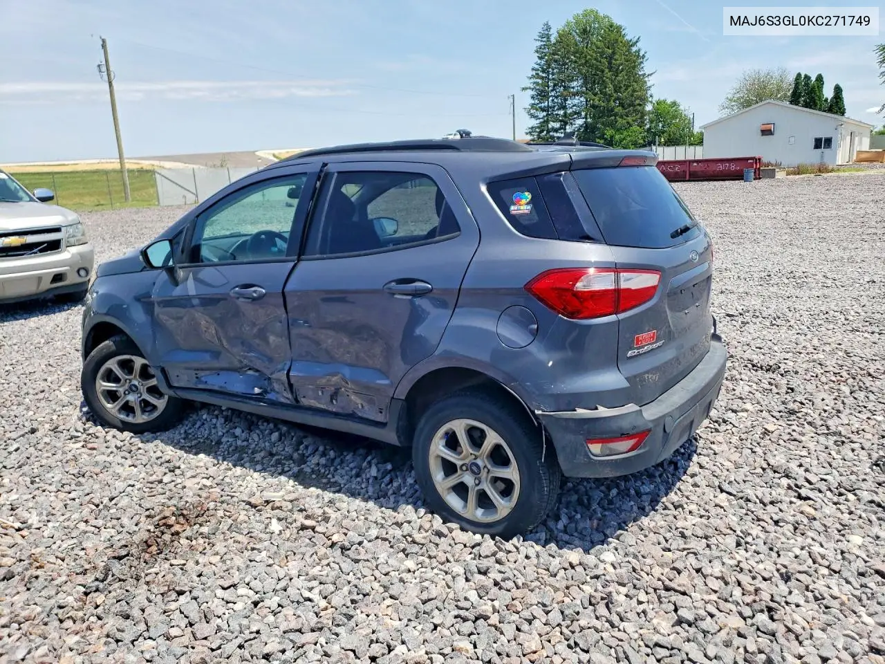 2019 Ford Ecosport Se VIN: MAJ6S3GL0KC271749 Lot: 57175016