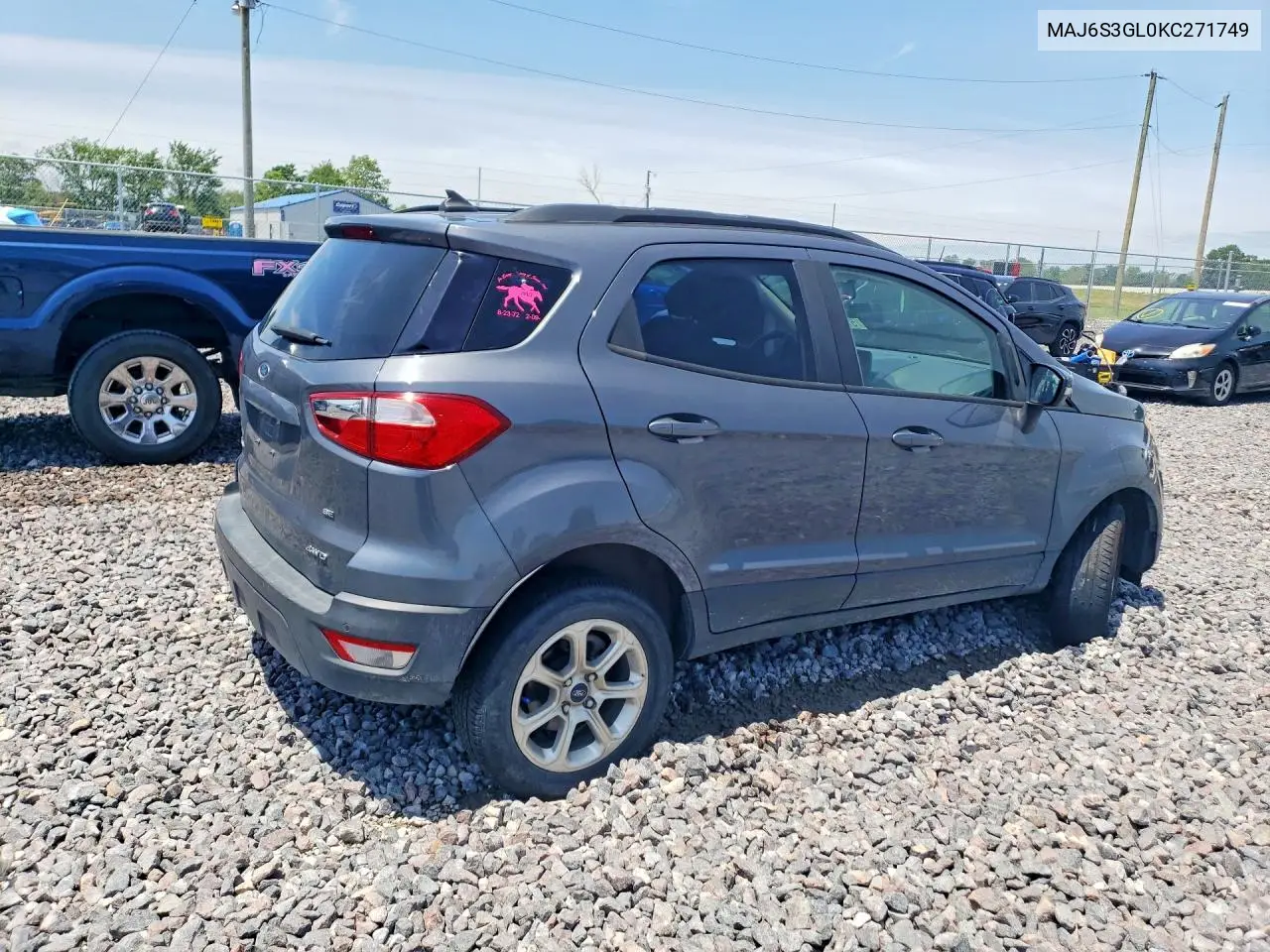 2019 Ford Ecosport Se VIN: MAJ6S3GL0KC271749 Lot: 57175016