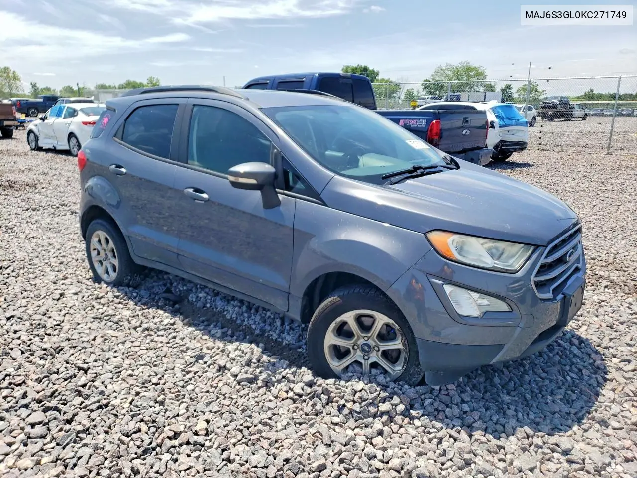 2019 Ford Ecosport Se VIN: MAJ6S3GL0KC271749 Lot: 57175016